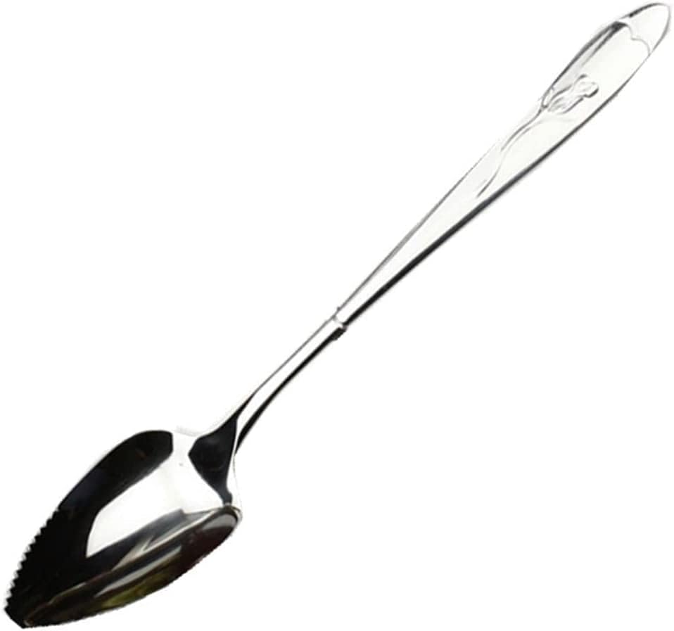 1Pc Grapefruit Spoons,Stainless Steel Grapefruit Spoon,Chef Craft Serrated Grapefruit Spoon For Cirtrus Fruits,Kiwi, Salad,And Desserts Grapefruit Knives(Silver)