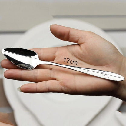 1Pc Grapefruit Spoons,Stainless Steel Grapefruit Spoon,Chef Craft Serrated Grapefruit Spoon For Cirtrus Fruits,Kiwi, Salad,And Desserts Grapefruit Knives(Silver)
