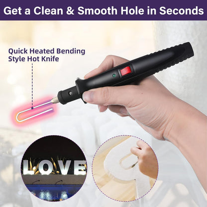 4 in 1 Foam Cutter Set, 18W Electric Styrofoam Cutting Tools Kit, 100-240V Hot Wire Cutter Tool With Power Adapter For DIY Craft, Small Cutting Project, Foam Carving & Digging