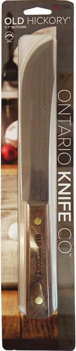 Ontario Knife Co Old Hickory 7 in Butcher Knife Wood Handle 7025