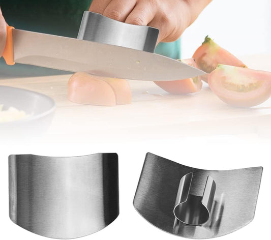 Stainless Steel Finger Guard, 2026 New Upgrade Safe Slicing Tool, Finger Protector for Cutting Food for Chopping Dicing and Kitchen Food Prep (2 PCS)
