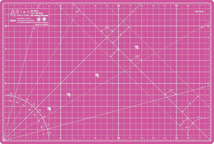 Cutting Mat A3 Pink & Purple, Self Healing Cutting Mat 12x18 Inch, 5-Ply Craft Board Pink, Hobby Board for Crafts 12x18 Inch