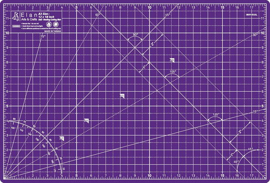 Cutting Mat A3 Pink & Purple, Self Healing Cutting Mat 12x18 Inch, 5-Ply Craft Board Pink, Hobby Board for Crafts 12x18 Inch