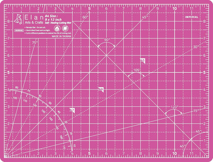 Cutting Mat A3 Pink & Purple, Self Healing Cutting Mat 12x18 Inch, 5-Ply Craft Board Pink, Hobby Board for Crafts 12x18 Inch