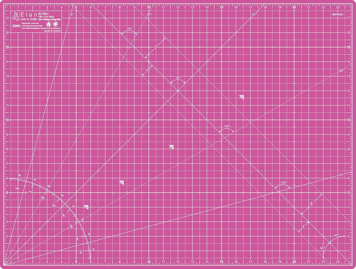 Cutting Mat A3 Pink & Purple, Self Healing Cutting Mat 12x18 Inch, 5-Ply Craft Board Pink, Hobby Board for Crafts 12x18 Inch