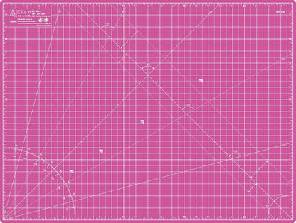 Cutting Mat A3 Pink & Purple, Self Healing Cutting Mat 12x18 Inch, 5-Ply Craft Board Pink, Hobby Board for Crafts 12x18 Inch