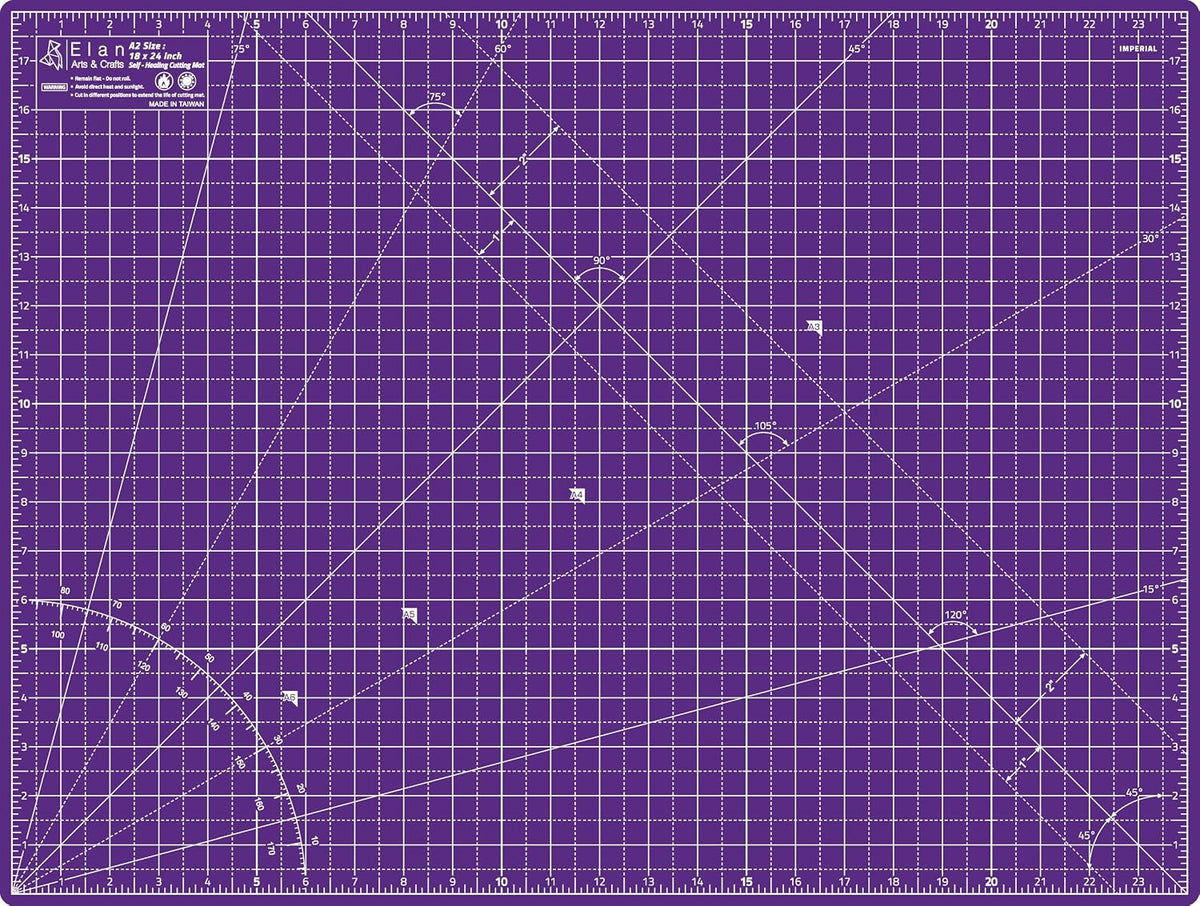 Cutting Mat A3 Pink & Purple, Self Healing Cutting Mat 12x18 Inch, 5-Ply Craft Board Pink, Hobby Board for Crafts 12x18 Inch