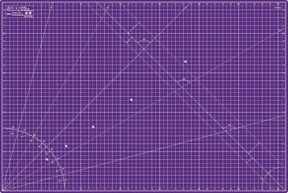Cutting Mat A3 Pink & Purple, Self Healing Cutting Mat 12x18 Inch, 5-Ply Craft Board Pink, Hobby Board for Crafts 12x18 Inch