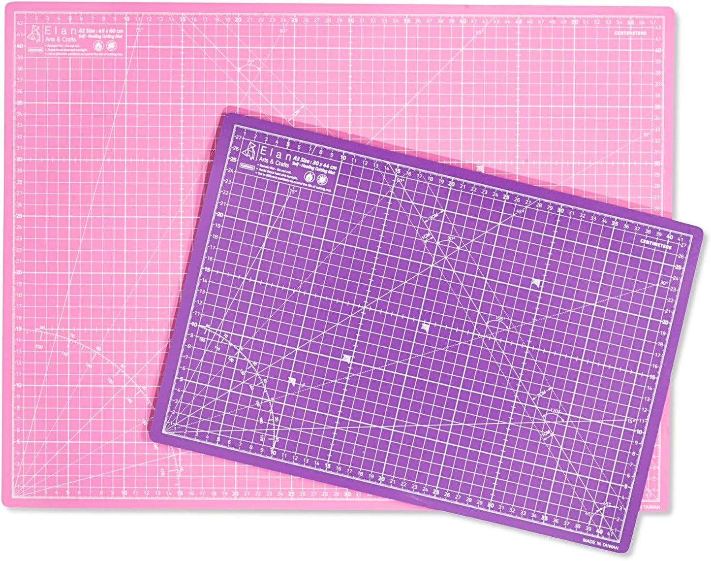 Cutting Mat A3 Pink & Purple, Self Healing Cutting Mat 12x18 Inch, 5-Ply Craft Board Pink, Hobby Board for Crafts 12x18 Inch