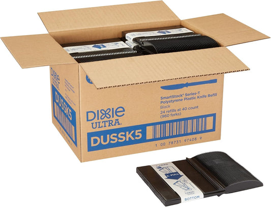 Dixie Ultra DUSSK5 Ultra Series-T Polystyrene Knife Set Black