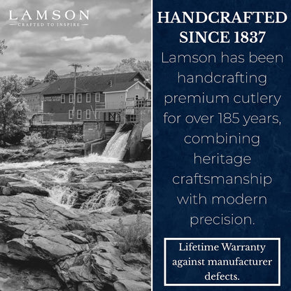 Lamson Kitchen Shears, 8 In Forged Take Apart Poultry Scissors | High-carbon steel cuts chicken bones, herb stems, twine and pizza; blades separate at the pivot; all stainless build