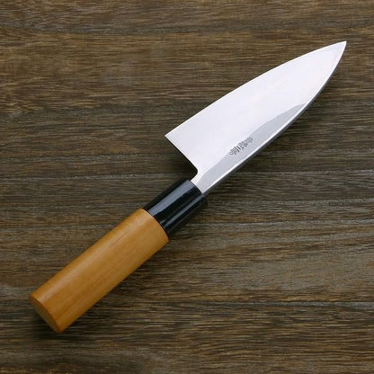Deba Hocho(Kitchen Knife) 120mm(abt 4.7 Inch) for Right Hander, Blade Edge : Aogami Steel No. 2