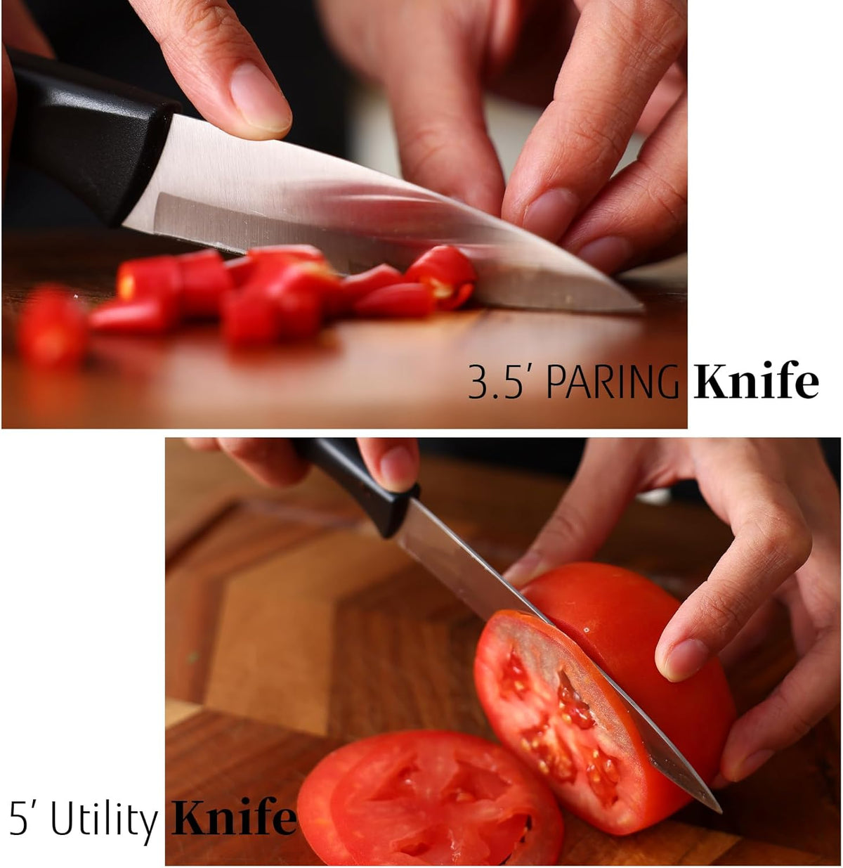 White Knife Set, 13 Pieces Knife Block Set with Built-in Sharpener Scissors for Kitchen Meat & Vegetable Cutting, Dishwasher Safe Knives Set Present for Family & Restaurant