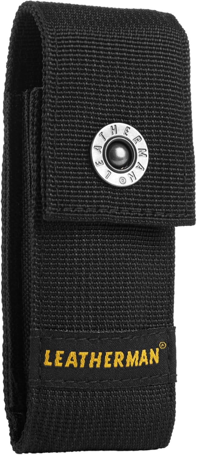 Premium Nylon Snap Sheath, Fits 3.25” to 4.5” Multi-Tools, Black, Medium