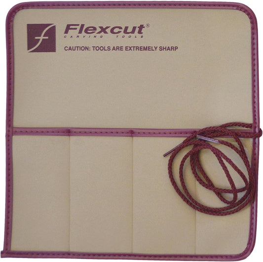 Wood Carving Tools Knife Roll | Four Pockets for Carving Knives and Tools | 3.4oz | KN00 | Made in the U.S.A.