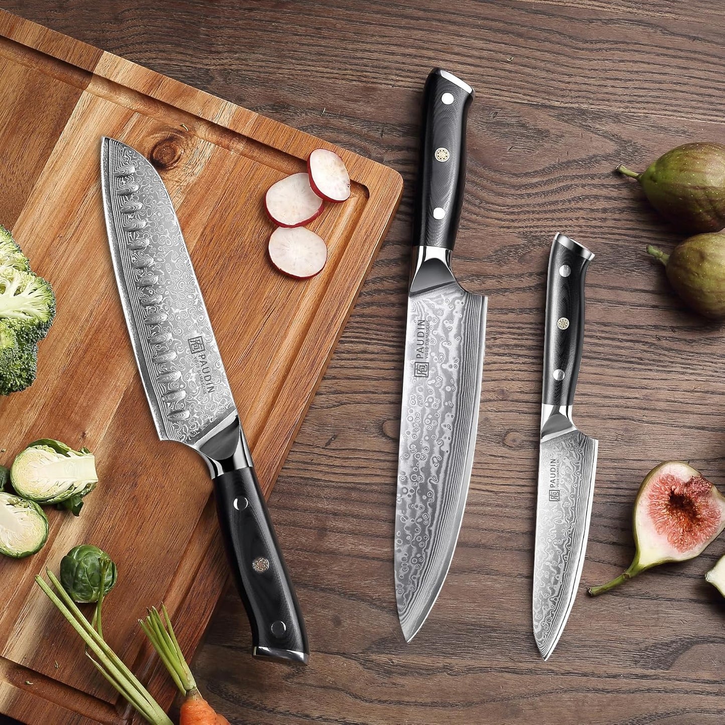 Chef Knife 8 Inch, 67-Layer Japanese VG10 Steel Core Damascus Kitchen Knife, Razor Sharp Japanese Chef Knife with Ergonomic G10 Handle for Home, Restaurant