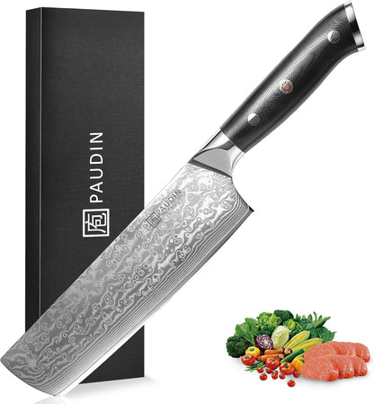 Chef Knife 8 Inch, 67-Layer Japanese VG10 Steel Core Damascus Kitchen Knife, Razor Sharp Japanese Chef Knife with Ergonomic G10 Handle for Home, Restaurant