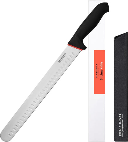 12" Carving Slicing Knife, Sharp Ham Slicer for Meat & BBQ | Razor-Sharp 12" Carving Blade, Ergonomic Non-Slip Handle, High-Carbon Stainless Steel, Versatile for Meats & Vegetables.