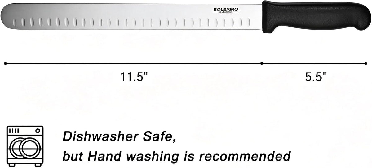 12" Carving Slicing Knife, Sharp Ham Slicer for Meat & BBQ | Razor-Sharp 12" Carving Blade, Ergonomic Non-Slip Handle, High-Carbon Stainless Steel, Versatile for Meats & Vegetables.