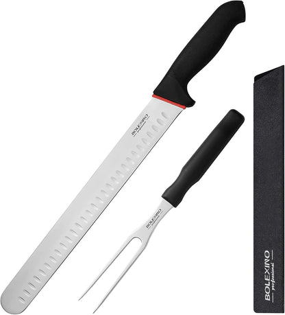 12" Carving Slicing Knife, Sharp Ham Slicer for Meat & BBQ | Razor-Sharp 12" Carving Blade, Ergonomic Non-Slip Handle, High-Carbon Stainless Steel, Versatile for Meats & Vegetables.