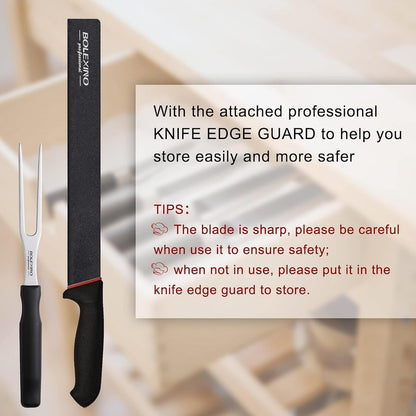 12" Carving Slicing Knife, Sharp Ham Slicer for Meat & BBQ | Razor-Sharp 12" Carving Blade, Ergonomic Non-Slip Handle, High-Carbon Stainless Steel, Versatile for Meats & Vegetables.