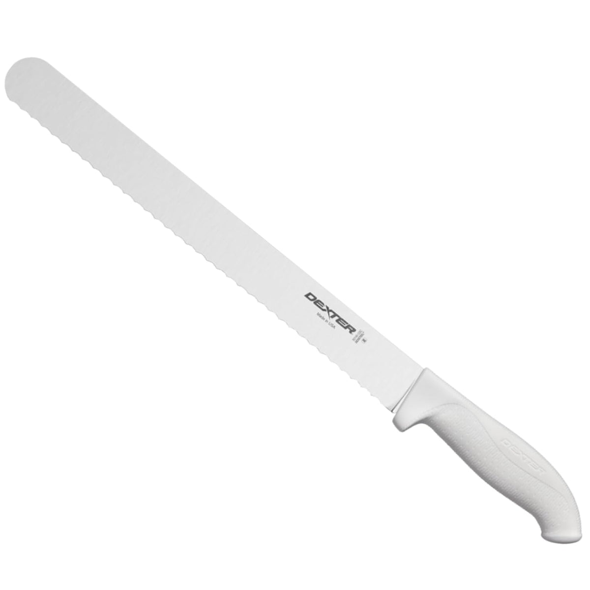 SofGrip 12" Scalloped Roast Slicer Knife | 24243 | High-Carbon DEXSTEEL Blade | Non-Slip Soft Rubber Grip Handle | NSF Certified, Stain-Free, Made in USA