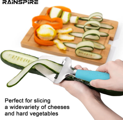 Upgraded Non-Stick Cheese Slicers for Block Cheese Multi-Functional Cheese Cutter for Mozzarella, Cheddar, Gruyere Charcuterie Accessories Dishwasher Safe Kitchen Tools, Black