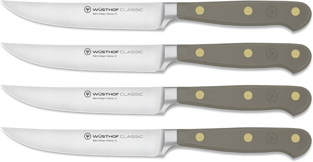 WÜSTHOF Classic Velvet Oyster 4 Piece Steak Knife Set