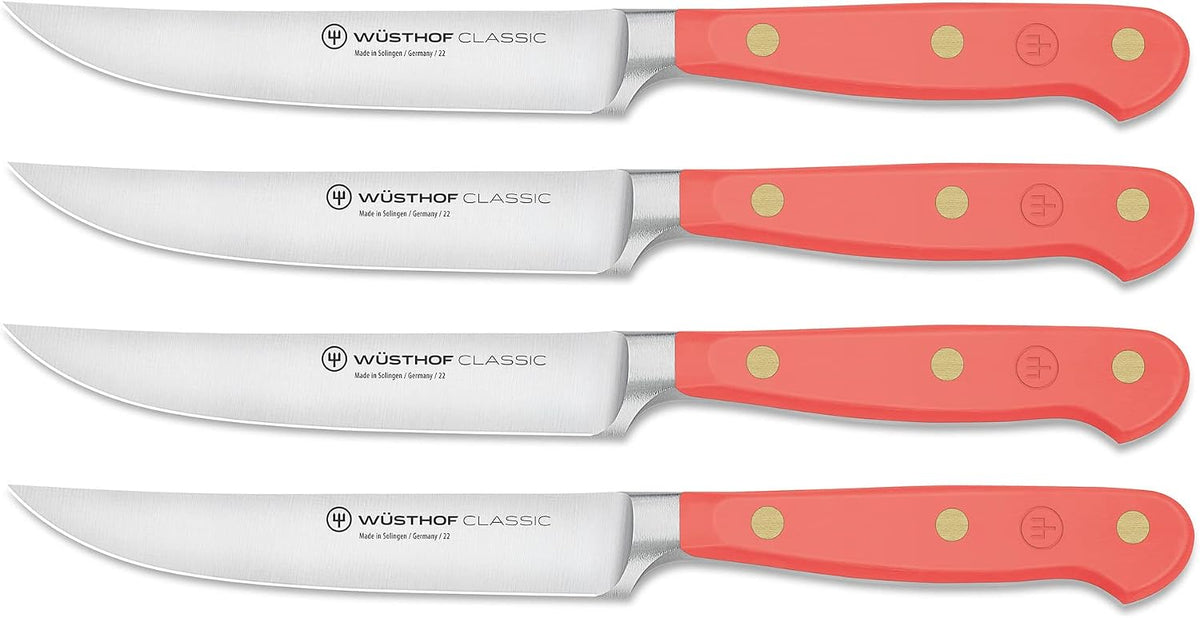 WÜSTHOF Classic Velvet Oyster 4 Piece Steak Knife Set