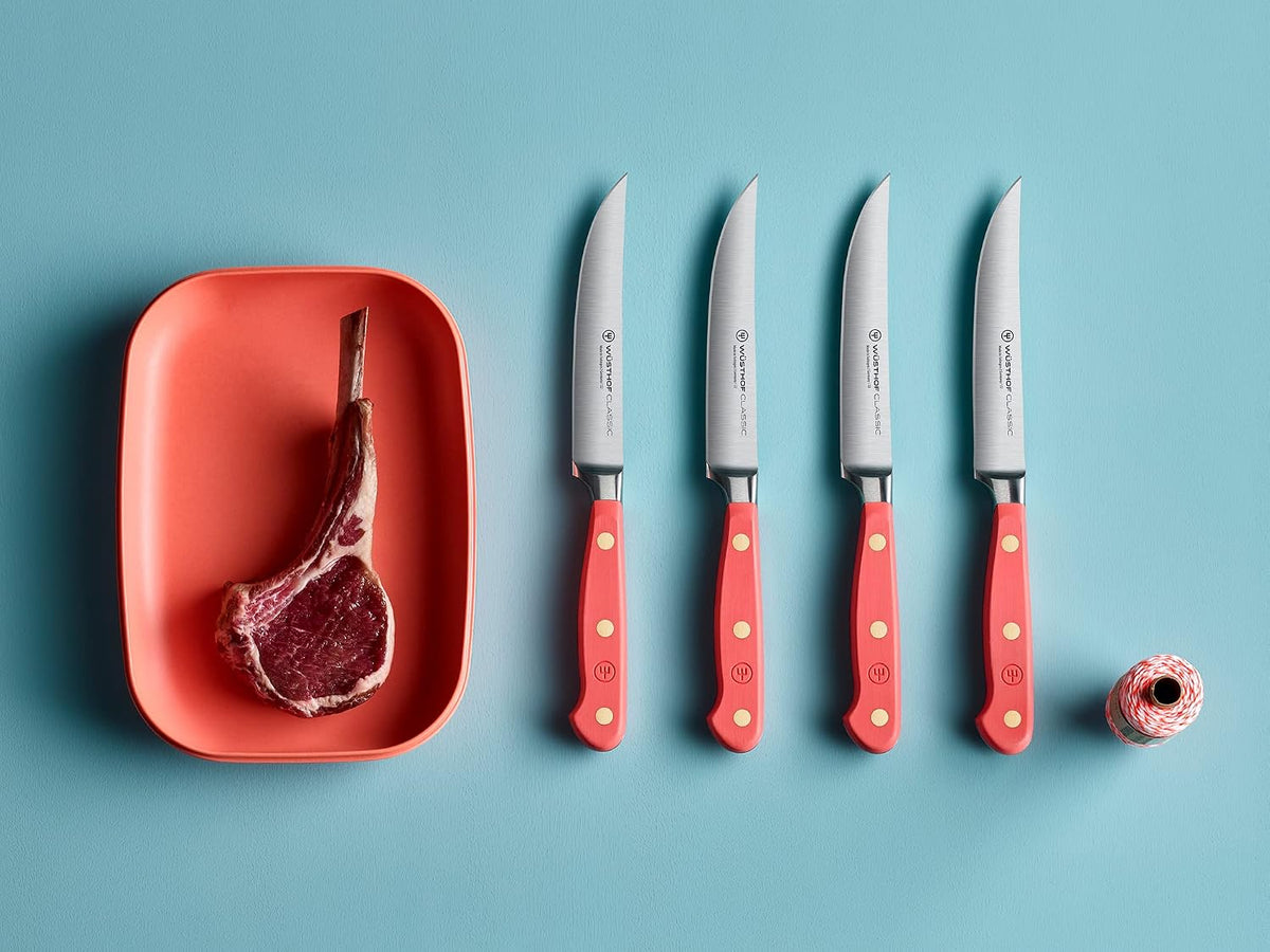 WÜSTHOF Classic Velvet Oyster 4 Piece Steak Knife Set