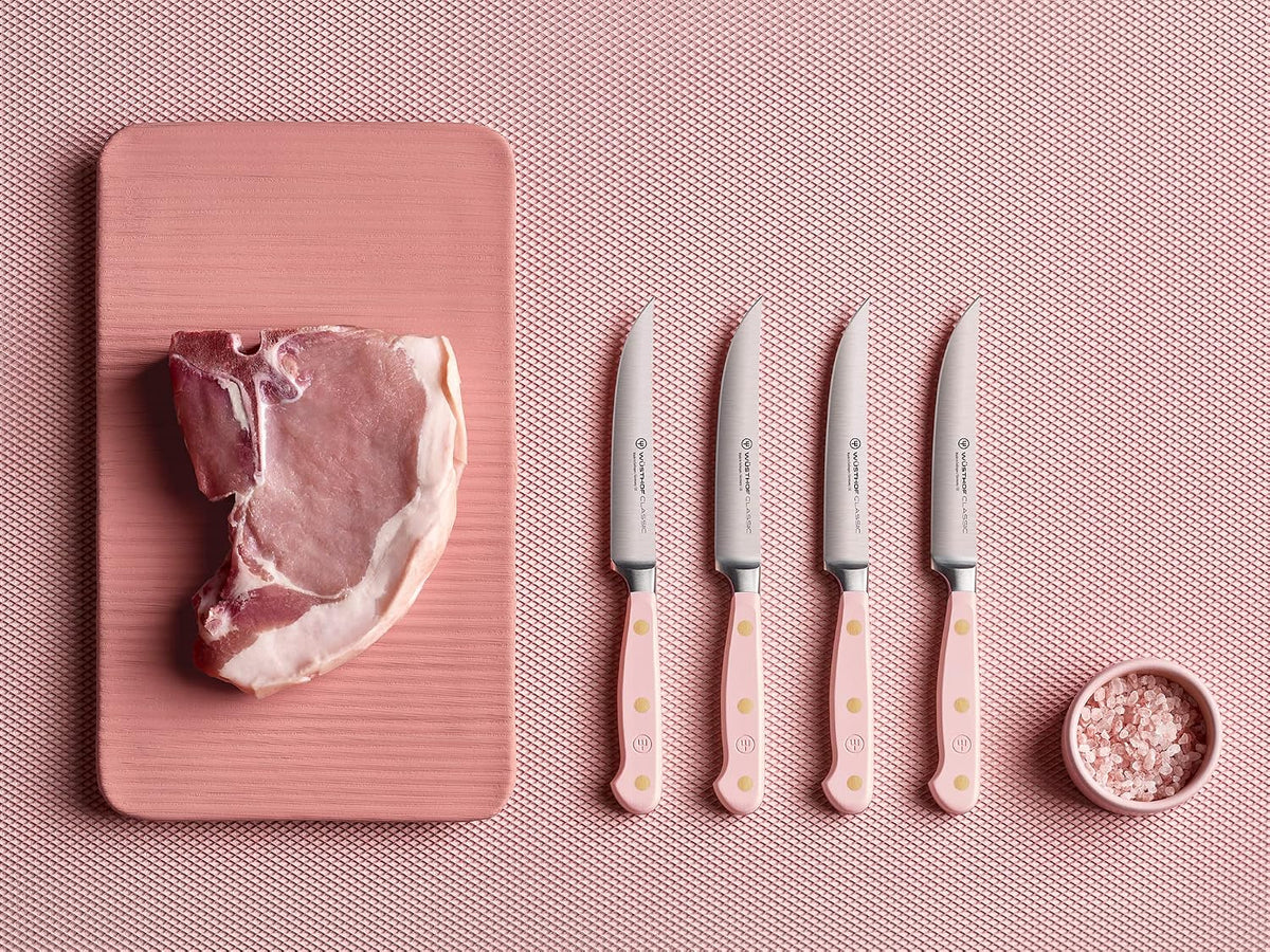 WÜSTHOF Classic Velvet Oyster 4 Piece Steak Knife Set