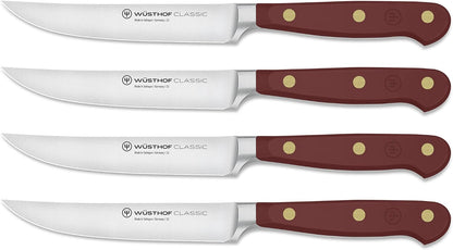 WÜSTHOF Classic Velvet Oyster 4 Piece Steak Knife Set