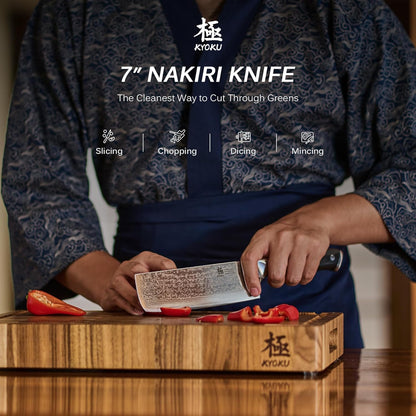 Chef Knife - 8"- Shogun Series Japanese Style VG10 Steel Core Hammered Damascus Blade Kitchen Knife - with Sheath & Case