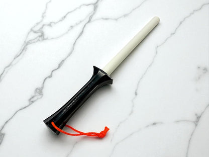 6 Inch Durable Ceramic Sharpening Rod for Kitchen Knife, Made in Japan