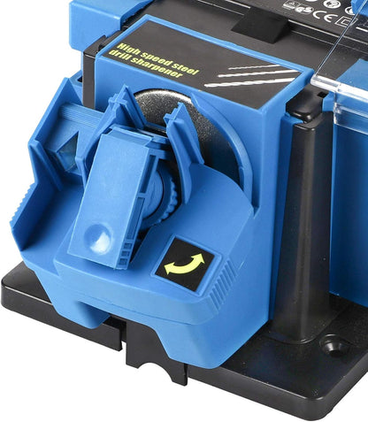 Electric Scissor Sharpener, Multifunctional Household Electric Cutter Sharpener Tool for Scissors Knives Drill Bits Adjustable Angle Fast Grinding Durable Material for Home Kitchen Workshop Use