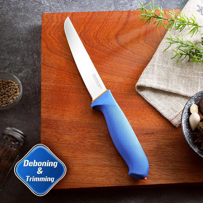 Premium Boning Knife for Meat Cutting 6 Inch BBQ Brisket Meat Trimming Butcher Knife - Stainless Fish Fillet Turkey Carving Knife