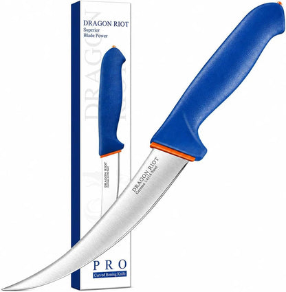 Premium Boning Knife for Meat Cutting 6 Inch BBQ Brisket Meat Trimming Butcher Knife - Stainless Fish Fillet Turkey Carving Knife