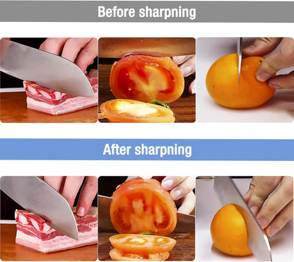 Knife Sharpening Stone Set, Dual Grit Whetstone 1000/6000 Knife Sharpener, Wet Stone for Sharping Knives with Non-slip Rubber Base Angle Guide