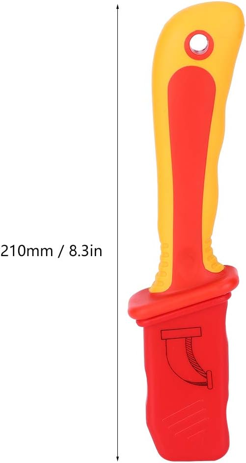 1000V Insulated Dismantling Knife Insulated Electricians Cable Stripping Knives with Non Slip Handle for Circuit Breaking Installation