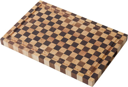 Acacia Wood Cutting Board, 20x15x1.5 Inch, Butcher Block for Kitchen, Premium Acacia Cutting Board with Juice Groove, End Grain Construction from Sustainable Acacia Wood