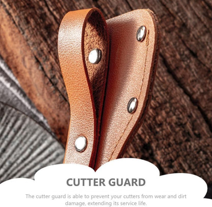 2 Pcs Leather Fillet Knife Sheath with Belt Loop 6.7 Inch Blade Guard Protector Cover Case for Butcher Chef Fishing Boning Knives - Brown
