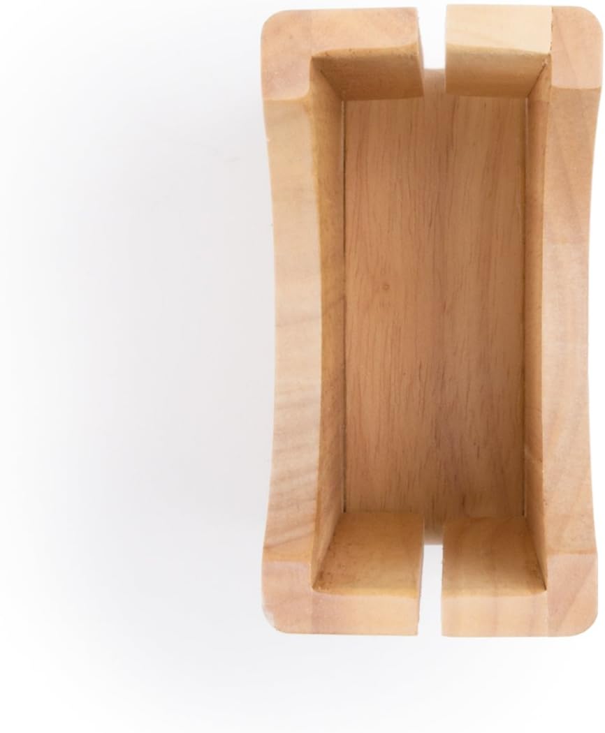 Fox Run Bagel Cutter/Holder, 3 x 5.25 x 3 inches., Brown