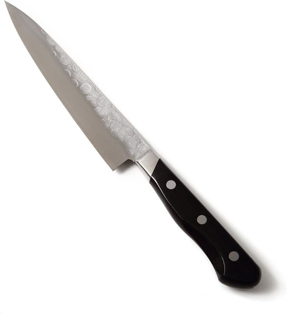 Japanese Petty Knife Aoko(Blue Steel)-No.2 Black Pakkawood Handle, 5.3-inch (135mm)