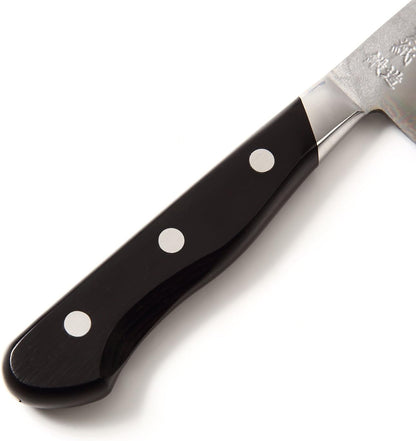 Japanese Petty Knife Aoko(Blue Steel)-No.2 Black Pakkawood Handle, 5.3-inch (135mm)
