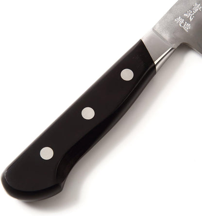 Japanese Petty Knife Aoko(Blue Steel)-No.2 Black Pakkawood Handle, 5.3-inch (135mm)