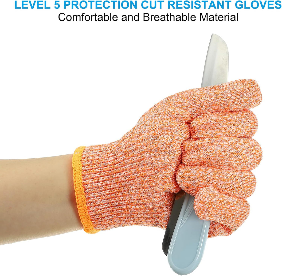 Cut Resistant Gloves, Level 5 Protection Anti Cutting Gloves Cut Proof Gloves for Kitchen Wood Carving