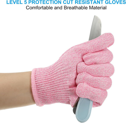 Cut Resistant Gloves, Level 5 Protection Anti Cutting Gloves Cut Proof Gloves for Kitchen Wood Carving