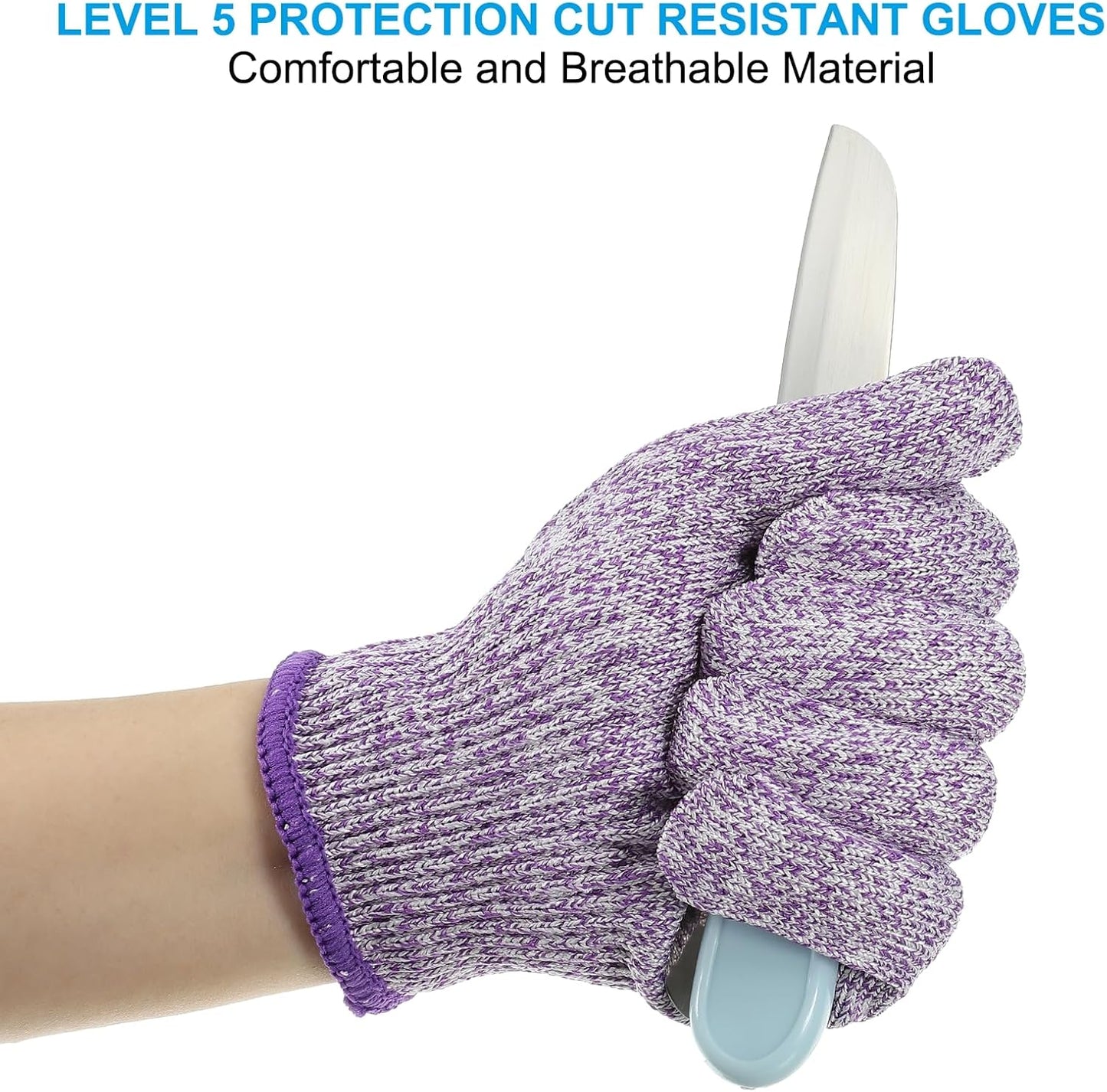 Cut Resistant Gloves, Level 5 Protection Anti Cutting Gloves Cut Proof Gloves for Kitchen Wood Carving