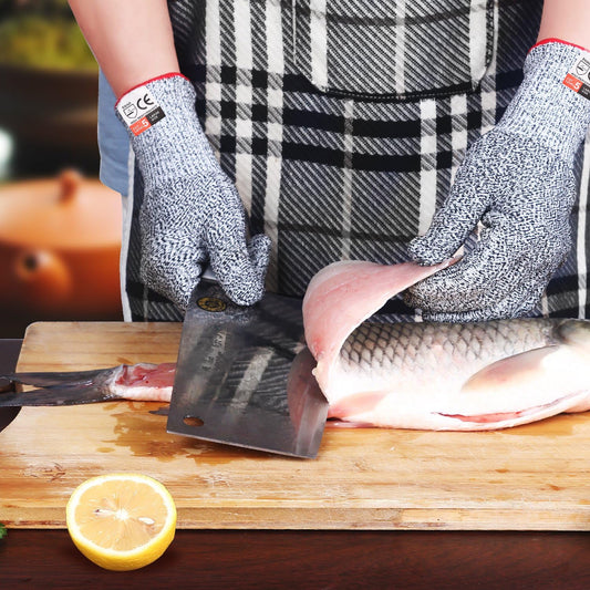 Cut Resistant Gloves,High Performance Level 5 Protection Safety Kitchen Gloves … (Small)