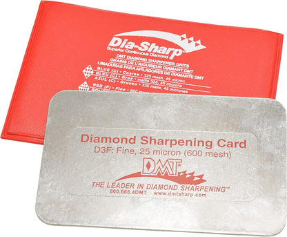 DMT (Diamond Machining Technology) D3C 3-inch Dia-Sharp Knife Sharpener, Coarse Grit, Credit Card Sized, One Size, (D3C)